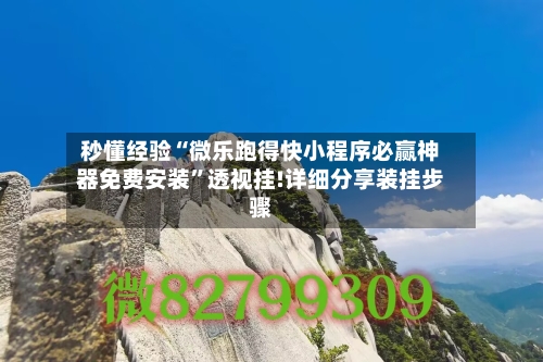 秒懂经验“微乐跑得快小程序必赢神器免费安装”透视挂!详细分享装挂步骤-第2张图片