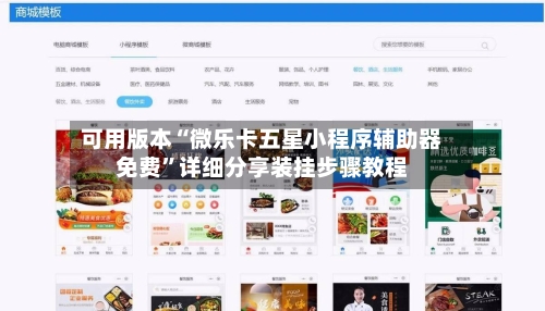 可用版本“微乐卡五星小程序辅助器免费”详细分享装挂步骤教程-第2张图片