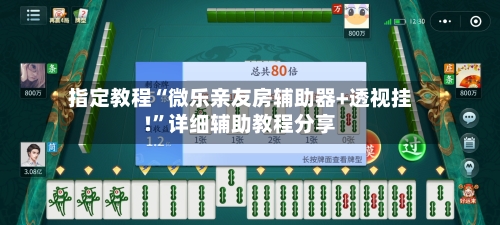 指定教程“微乐亲友房辅助器+透视挂!”详细辅助教程分享-第3张图片