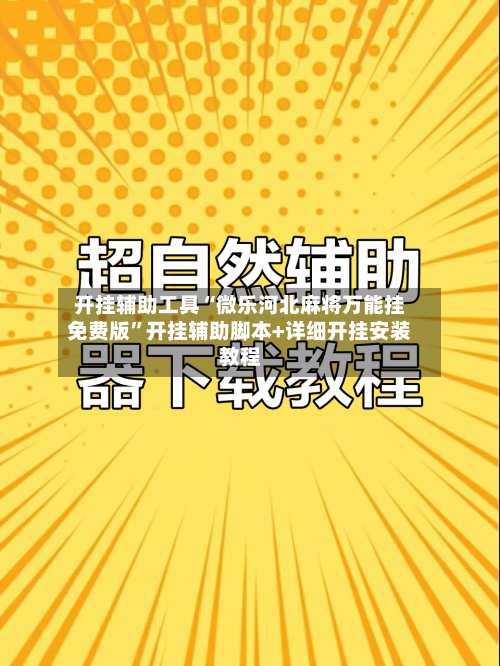 开挂辅助工具“微乐河北麻将万能挂免费版	”开挂辅助脚本+详细开挂安装教程-第3张图片