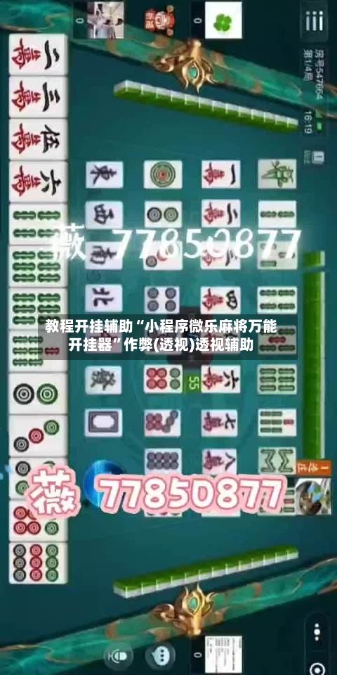 教程开挂辅助“小程序微乐麻将万能开挂器”作弊(透视)透视辅助-第1张图片