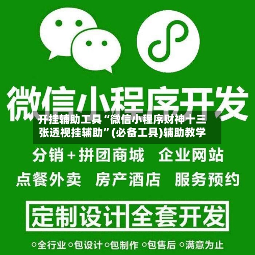 开挂辅助工具“微信小程序财神十三张透视挂辅助	”(必备工具)辅助教学-第1张图片
