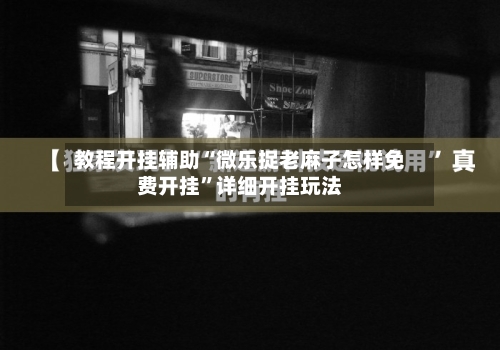 教程开挂辅助“微乐捉老麻子怎样免费开挂”详细开挂玩法-第1张图片