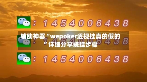 辅助神器“wepoker透视挂真的假的”详细分享装挂步骤-第1张图片