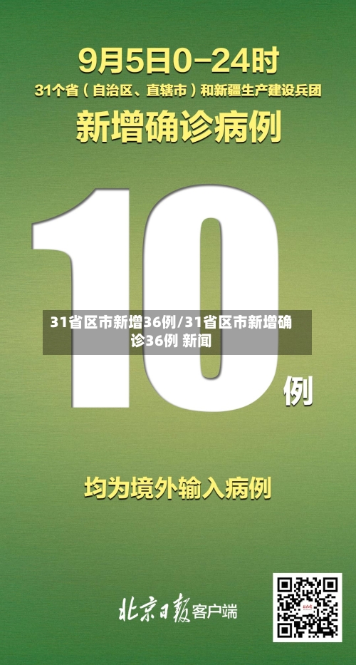 31省区市新增36例/31省区市新增确诊36例 新闻-第1张图片