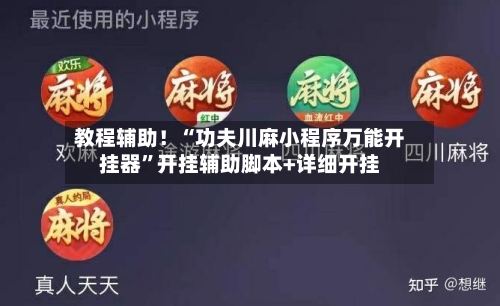 教程辅助！“功夫川麻小程序万能开挂器”开挂辅助脚本+详细开挂-第1张图片