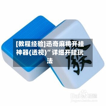 [教程经验]迅奇麻将开挂神器(透视)”详细开挂玩法-第3张图片