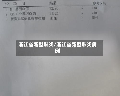 浙江省新型肺炎/浙江省新型肺炎病例-第1张图片