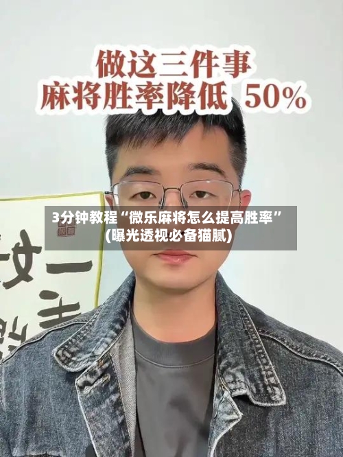 3分钟教程“微乐麻将怎么提高胜率”(曝光透视必备猫腻)-第3张图片