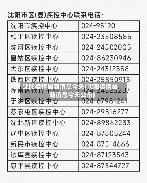 沈阳疫情最新消息今天(沈阳疫情最新消息今天公布)-第3张图片