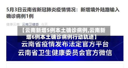 【云南新增5例本土确诊病例,云南新增6例本土确诊病例行动轨迹】-第2张图片