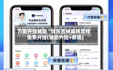 万能开挂辅助“微乐吉林麻将怎样免费开挂(辅助外挂+教程)-第1张图片