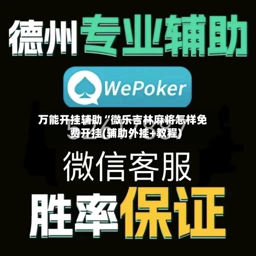 万能开挂辅助“微乐吉林麻将怎样免费开挂(辅助外挂+教程)-第3张图片