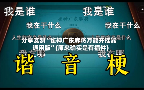 分享实测“雀神广东麻将万能开挂器通用版”(原来确实是有插件)-第1张图片