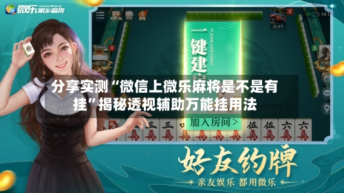 分享实测“微信上微乐麻将是不是有挂”揭秘透视辅助万能挂用法-第3张图片