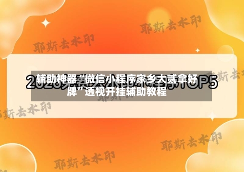 辅助神器“微信小程序家乡大贰拿好牌”透视开挂辅助教程-第1张图片