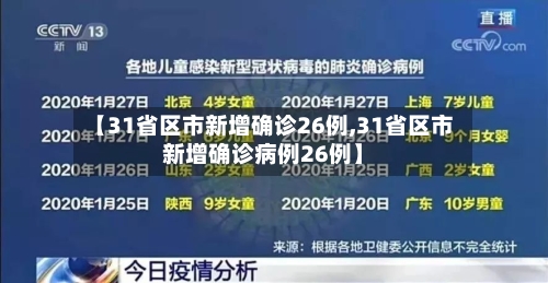 【31省区市新增确诊26例,31省区市新增确诊病例26例】-第2张图片