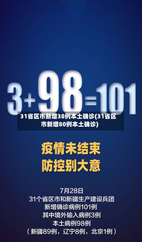 31省区市新增38例本土确诊(31省区市新增80例本土确诊)-第1张图片