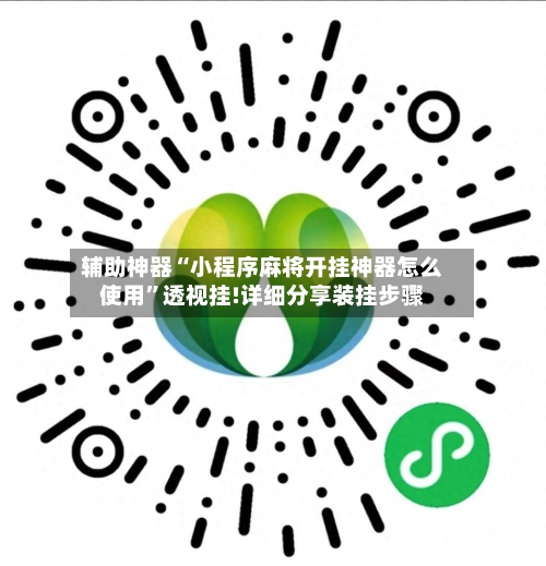辅助神器“小程序麻将开挂神器怎么使用”透视挂!详细分享装挂步骤-第2张图片