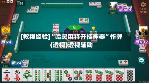 [教程经验]“哈灵麻将开挂神器	”作弊(透视)透视辅助-第1张图片