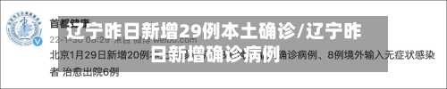 辽宁昨日新增29例本土确诊/辽宁昨日新增确诊病例-第1张图片