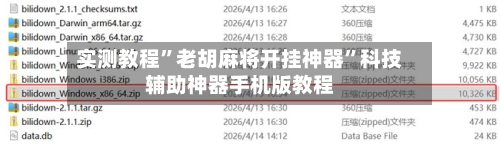 实测教程”老胡麻将开挂神器	”科技辅助神器手机版教程-第3张图片