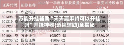 万能开挂辅助“天天赢麻将可以开挂吗	”开挂神器{透视辅助}全揭秘-第2张图片