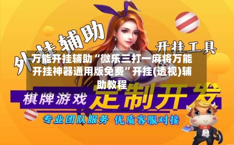 万能开挂辅助“微乐三打一麻将万能开挂神器通用版免费”开挂(透视)辅助教程-第3张图片