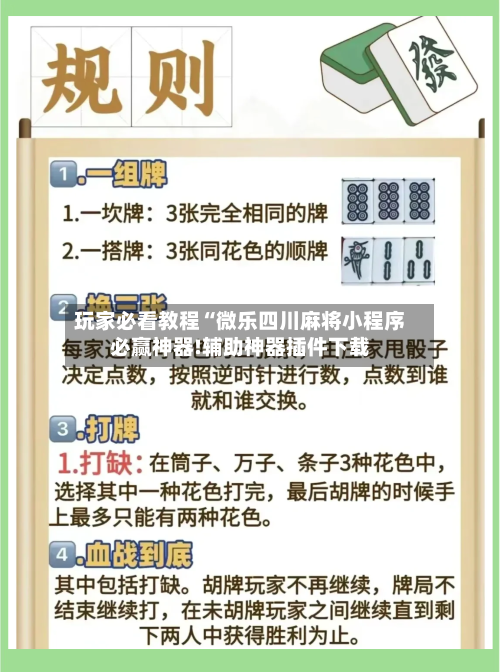 玩家必看教程“微乐四川麻将小程序必赢神器!辅助神器插件下载-第2张图片