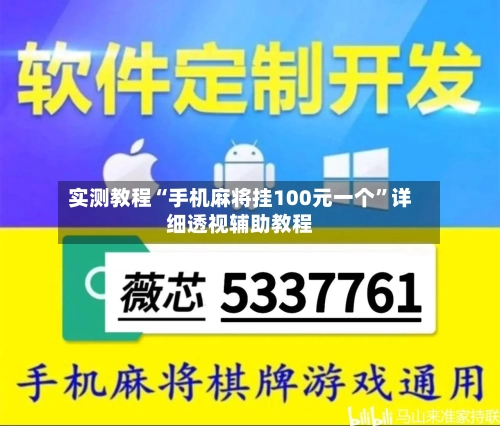 实测教程“手机麻将挂100元一个”详细透视辅助教程-第2张图片