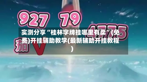 实测分享“桂林字牌挂哪里有卖”(免费)开挂辅助教学(最新辅助开挂教程)-第1张图片