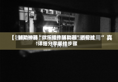 辅助神器“微乐插件辅助器”透视挂!详细分享装挂步骤-第1张图片