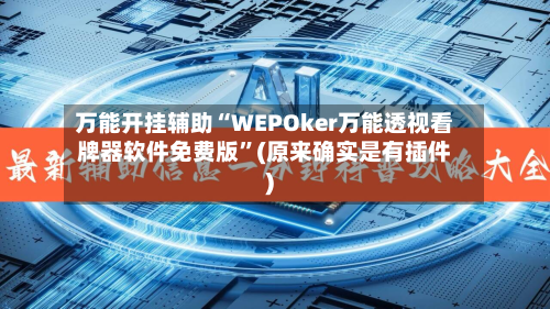 万能开挂辅助“WEPOker万能透视看牌器软件免费版”(原来确实是有插件)-第3张图片