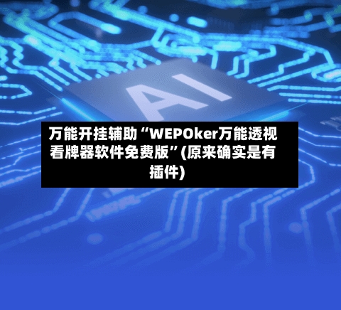 万能开挂辅助“WEPOker万能透视看牌器软件免费版	”(原来确实是有插件)-第1张图片