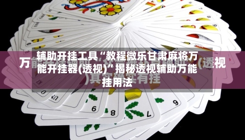 辅助开挂工具“教程微乐甘肃麻将万能开挂器(透视)”揭秘透视辅助万能挂用法-第1张图片