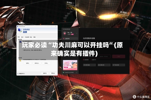 玩家必读“功夫川麻可以开挂吗	”(原来确实是有插件)-第2张图片