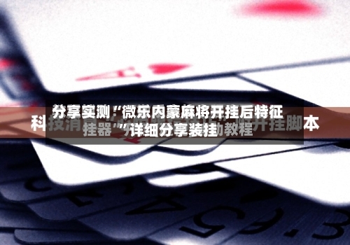 分享实测“微乐内蒙麻将开挂后特征”详细分享装挂-第3张图片