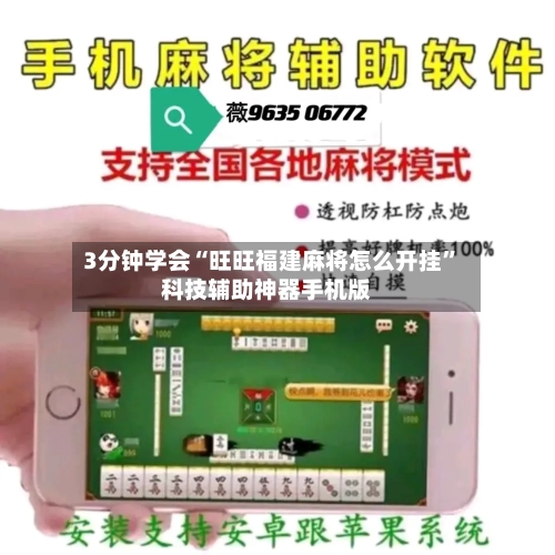 3分钟学会“旺旺福建麻将怎么开挂”科技辅助神器手机版-第3张图片