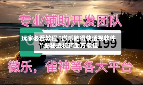 玩家必看教程“微乐跑得快透视软件”揭秘透视辅助万能挂-第2张图片