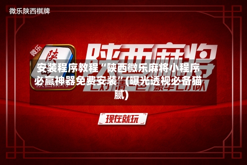 安装程序教程“陕西微乐麻将小程序必赢神器免费安装	”(曝光透视必备猫腻)-第2张图片