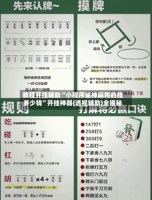 教程开挂辅助“小程序雀神麻将的挂多少钱”开挂神器{透视辅助}全揭秘-第3张图片