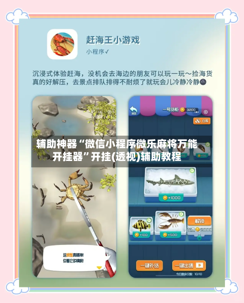辅助神器“微信小程序微乐麻将万能开挂器”开挂(透视)辅助教程-第2张图片