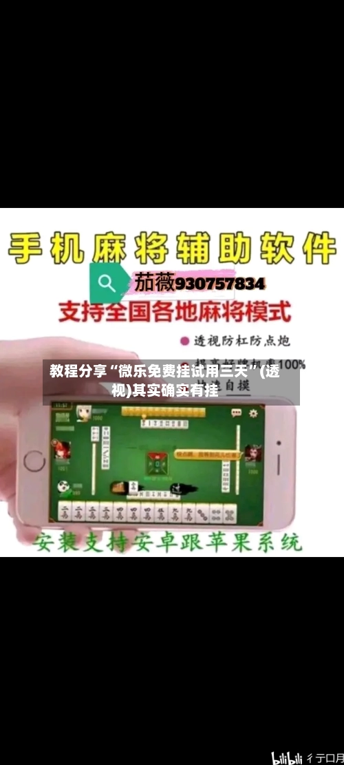 教程分享“微乐免费挂试用三天	”(透视)其实确实有挂-第1张图片
