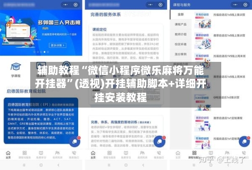 辅助教程“微信小程序微乐麻将万能开挂器”(透视)开挂辅助脚本+详细开挂安装教程-第1张图片