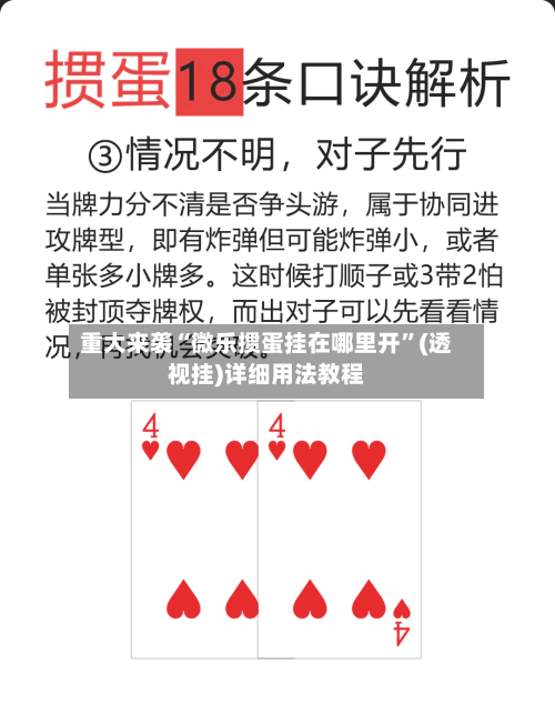 重大来袭“微乐掼蛋挂在哪里开”(透视挂)详细用法教程-第1张图片