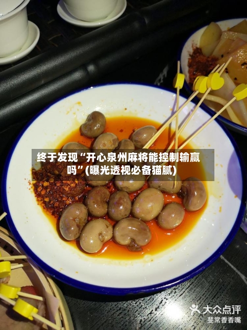 终于发现“开心泉州麻将能控制输赢吗”(曝光透视必备猫腻)-第1张图片