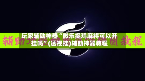 玩家辅助神器“微乐捉鸡麻将可以开挂吗”(透视挂)辅助神器教程-第1张图片