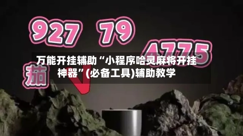 万能开挂辅助“小程序哈灵麻将开挂神器”(必备工具)辅助教学-第3张图片