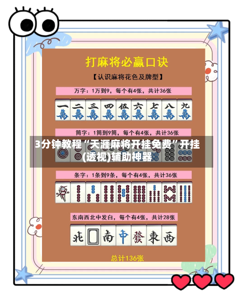 3分钟教程“天涯麻将开挂免费	”开挂(透视)辅助神器-第1张图片