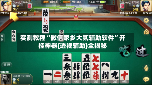 实测教程“微信家乡大贰辅助软件”开挂神器{透视辅助}全揭秘-第1张图片
